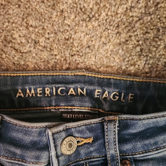 American Eagle Outfitters Flare Jeans in Classic Blue - Picture 2 of 4